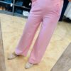Pantalón botones rosa pastel