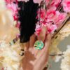 Anillo redondo verde