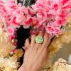 Anillo redondo verde