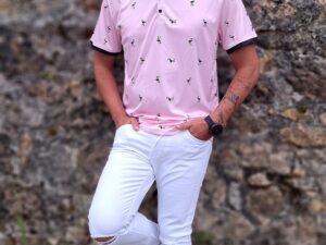 Polo flamencos y palmeras