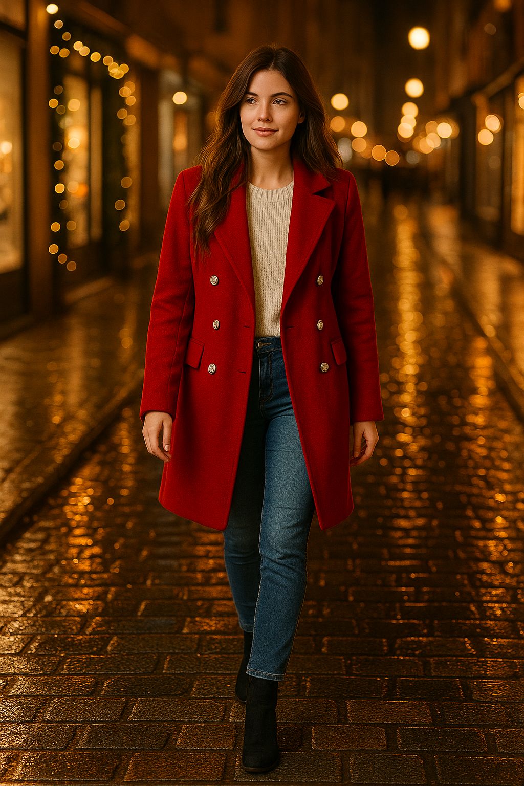 Abrigo Rojo Florencia