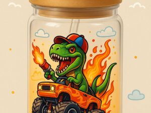 Taza Dino Monster Truck