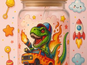 Taza Dino Monster Truck