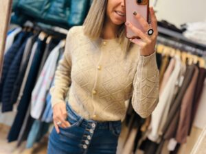 Cárdigan Golden Knit