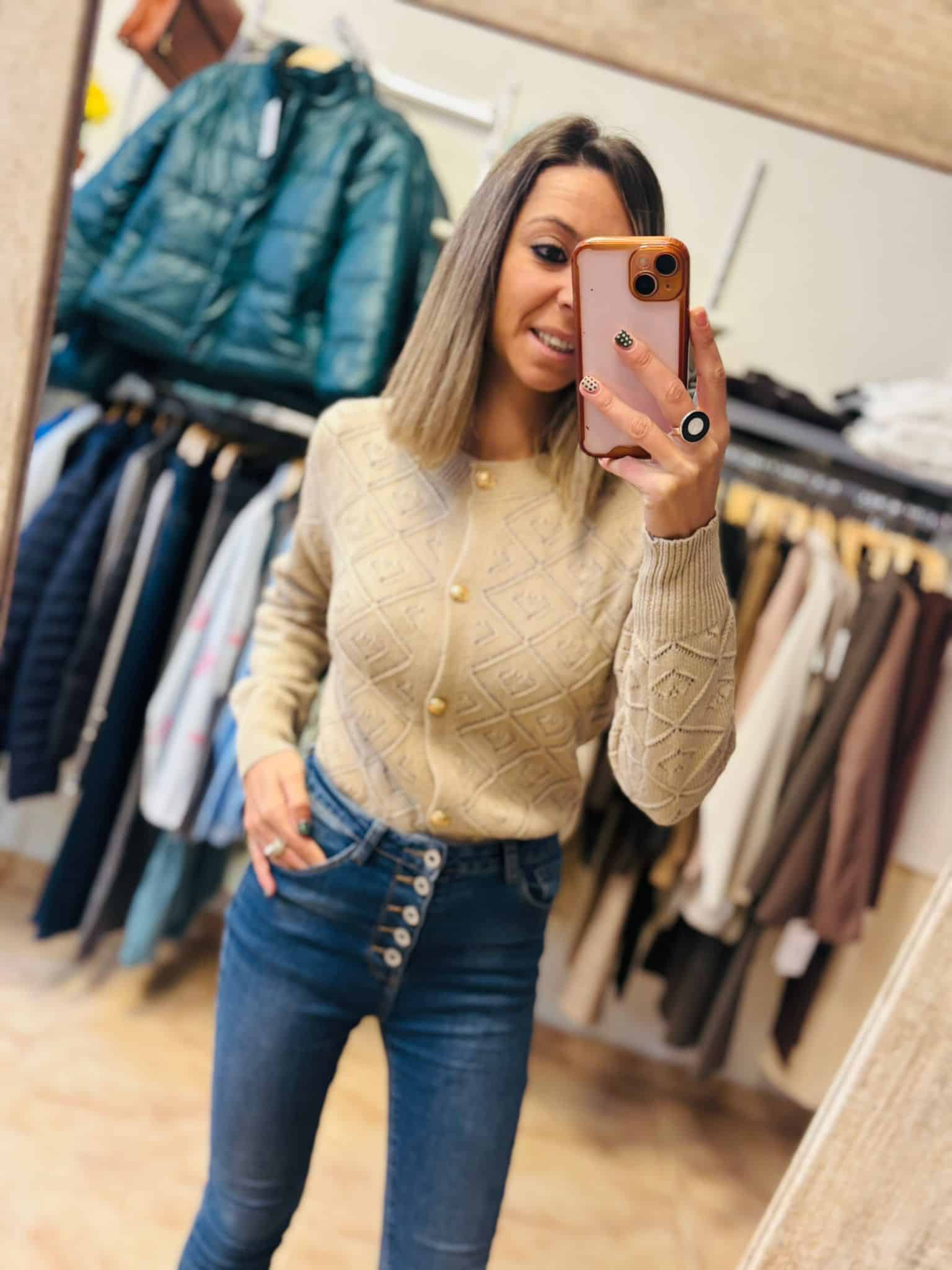 Cárdigan Golden Knit