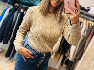 Cárdigan Golden Knit